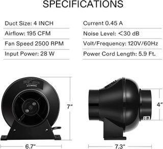 No. 1 - VIVOSUN Powerful Blower - 4