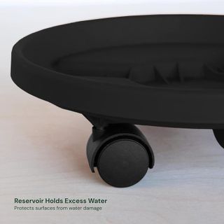 No. 3 - Bloem Round Planter Caddy with Wheels - 5