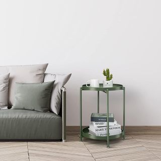 No. 8 - Danpinera 2 Tier Metal Side Table - 5