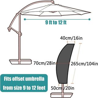 No. 5 - UPODA Patio Umbrella Cover - 2
