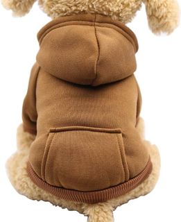 No. 2 - Jecikelon Winter Dog Hoodie Sweatshirts with Pockets - 1