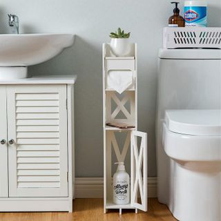 No. 3 - J JINXIAMU Small Bathroom Storage Cabinet - 2