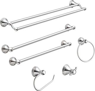 No. 9 - Moen Preston Collection Polished Chrome Bathroom Hand-Towel Ring - 3