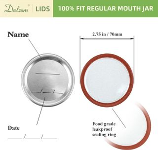 No. 4 - Dalzom® 48Pcs Canning Lids with Rings Regular Mouth - 3