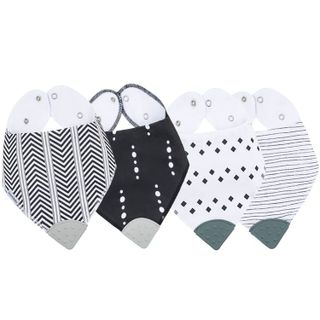 No. 8 - Bazzle Baby Bandana Bib Teething Bib with Teether Corners - 2