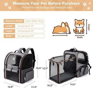 No. 9 - Lekebobor Large Cat Backpack Carrier - 2