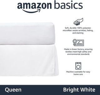 No. 2 - Amazon Basics Lightweight Pleated Bed Skirt - 2