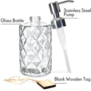 No. 2 - JASAI Clear Glass Bathroom Soap Dispenser - 2