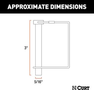 No. 3 - CURT 5/16" Safety Pin - 2