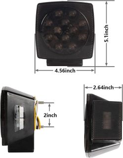 No. 5 - iBrightstar IP68 Waterproof Square LED Trailer Lights Kit - 5