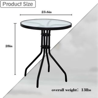 No. 1 - DIMAR GARDEN Patio Bistro Table - 2