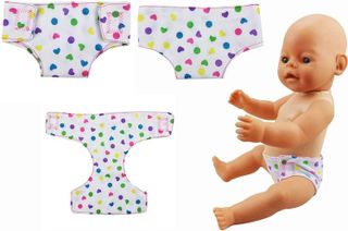 No. 2 - DC-BEAUTIFUL 4 Pack Baby Diapers Doll Underwear - 2