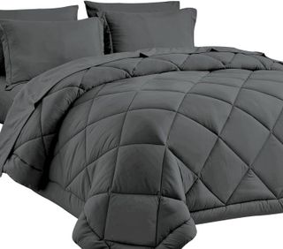 No. 4 - CozyLux Queen Bed in a Bag 7-Pieces Comforter Sets - 1
