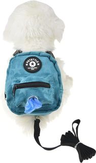 No. 10 - FLAdorepet Dog Backpack Harness with Leash - 1