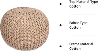 No. 4 - Hand Knitted Pouf - 5