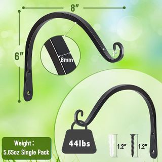 No. 3 - FEED GARDEN Hanging Plant Bracket Wall Hooks - 2