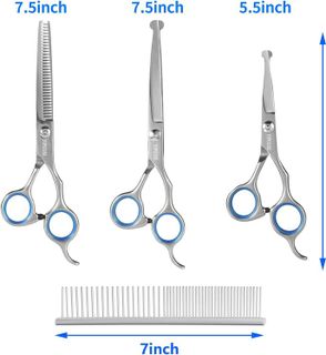 No. 7 - TOPGOOSE Dog Grooming Scissors Set - 4