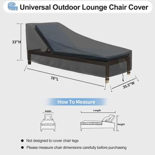 No. 3 - OutdoorLines Outdoor Waterproof Patio Chaise Lounge Chair Cover - 2