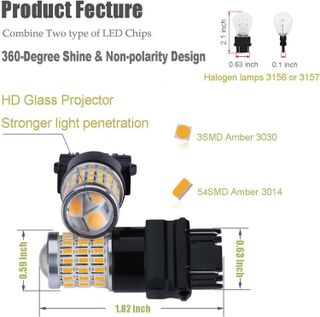 No. 3 - iBrightstar 3157 LED Turn Signal Lights - 2