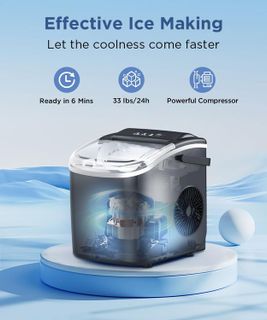 No. 7 - COWSAR Portable Countertop Ice Maker Machine - 2