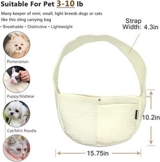 No. 7 - NATUYA Small Dog Carrier Sling - 3