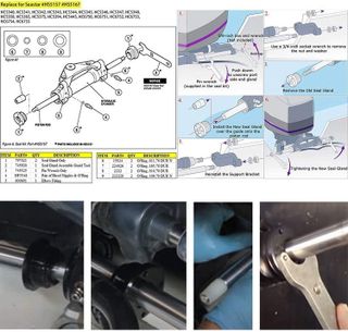 No. 1 - Yoursme Automotive Replacement Power Steering Power Cylinder Kits - 5