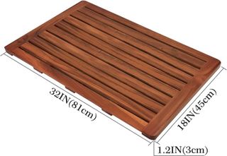 No. 4 - Utoplike Teak Wood Bath Mat - 2