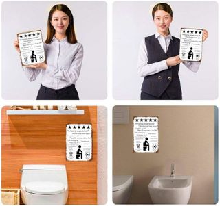 No. 6 - Amazing Toilet Vintage Metal Signs Funny Bathroom Decor - 5