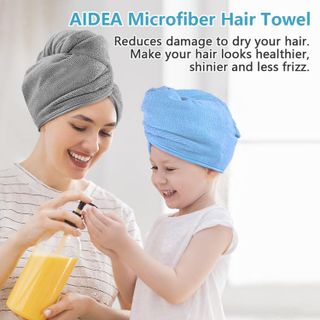 No. 10 - AIDEA Microfiber Hair Towel Wrap - 4