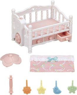 No. 9 - Calico Critters Crib with Mobile - 2