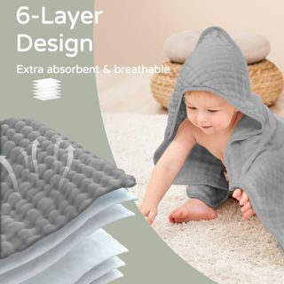 No. 6 - Yoofoss Hooded Baby Towels - 4