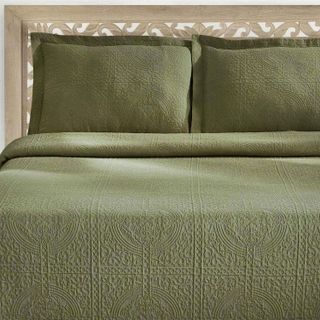 No. 10 - SUPERIOR Jacquard Matelasse 3-Piece Bedspread Set - 5