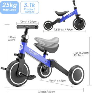No. 10 - XJD 5 in 1 Kids Tricycles - 5