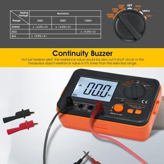 No. 4 - BTMETER Megohmmeter 1000V Insulation Resistance Tester - 3