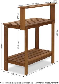 No. 10 - Tioman Outdoor Hardwood Potting Bench - 3