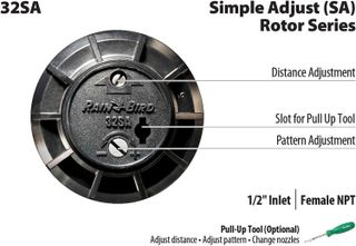 No. 5 - Rain Bird 32SA/4PKS Simple Adjust 32SA Gear Drive Rotor - 3