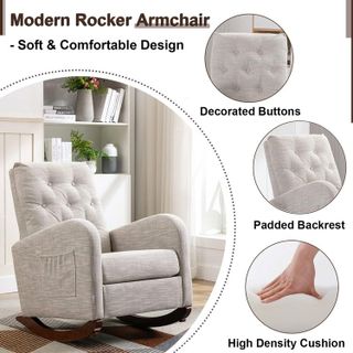 No. 7 - Modern Accent Rocking Chair - 3