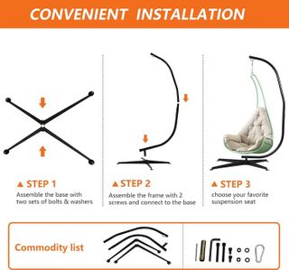 No. 8 - FDW Hammock Chair Stand - 4