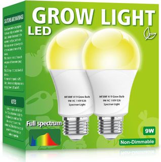 No. 4 - mfxmf 2 Pack LED Grow Light Bulbs - 1