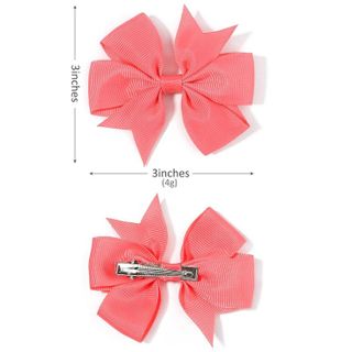 No. 6 - YHXX YLEN 40PCS 3 Inch Hair Bows for Girls Grosgrain Ribbon Toddler Accessories with Alligator Clip Bow Baby Kids Teens - 2