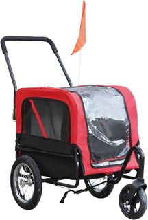 No. 10 - Aosom 2-in-1 Small Dog Bike Trailer and Bike Stroller - 1