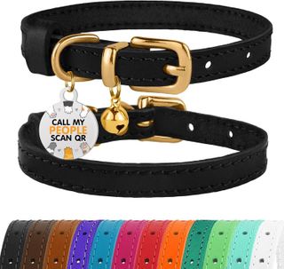 No. 3 - BRONZEDOG Leather Cat Collar - 1