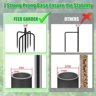 No. 8 - FEED GARDEN Adjustable Shepherd Hook - 5