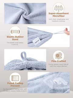 No. 7 - Hicober Microfiber Hair Towel - 3