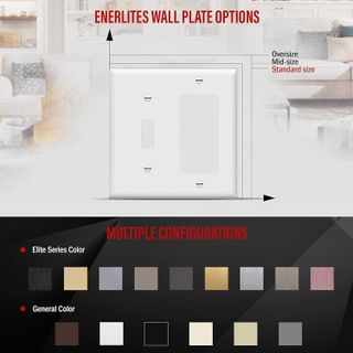 No. 6 - Enerlites Decorator/Toggle Switch Wall Plate - 3