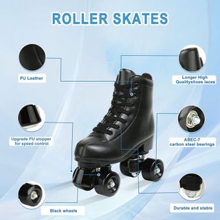 No. 5 - Jessie PU Leather Roller Skates - 2