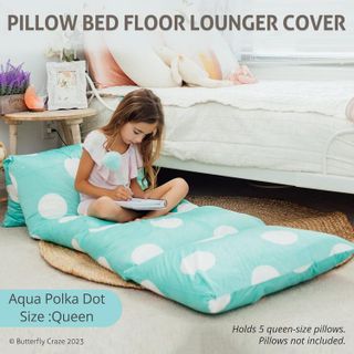 No. 1 - Butterfly Craze Floor Lounger Pillow Case - 2