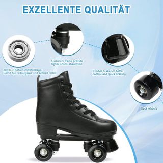 No. 5 - Jessie PU Leather Roller Skates - 4