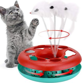 No. 8 - Cat Toys, Interactive Kitten Toys Roller Tracks - 1