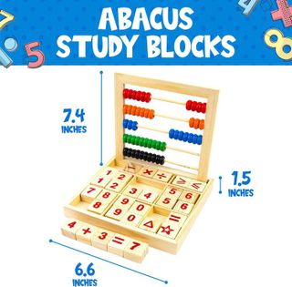 No. 7 - Toysery 2-in-1 Abacus Study Blocks - 4